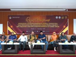 Persiapan Masuki Tahapan Kampanye, KPU Jatim Rakor Bedah PKPU 15 Tahun 2023 Bersama KPUD Jatim