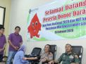 Peringati Hari Pers Nasional, Polisi dan TNI Donor Darah di PWI Jatim