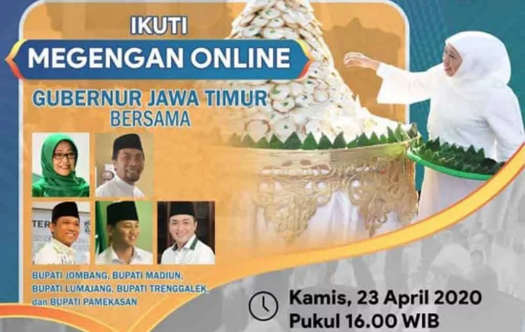 Gubernur Khofifah Sambut Ramadan Gelar Megengan Online