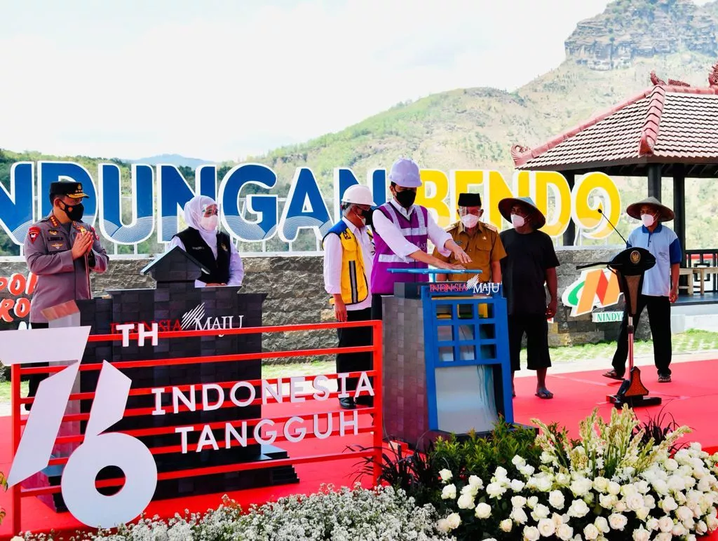 Jokowi Resmikan Bendungan Bendo Ponorogo