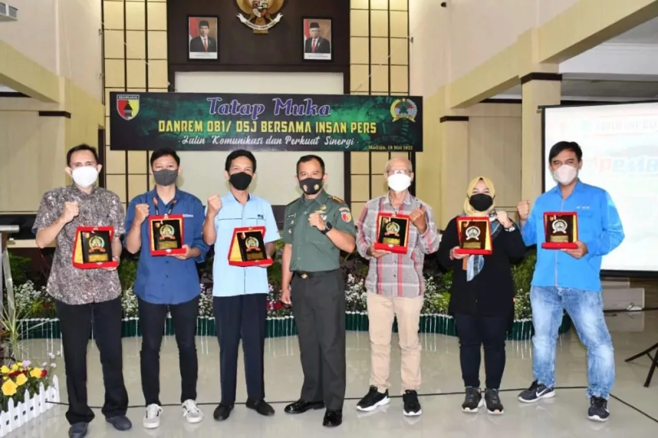 Danrem 081/DSJ Tatap Muka dengan Pimpinan Media di Madiun