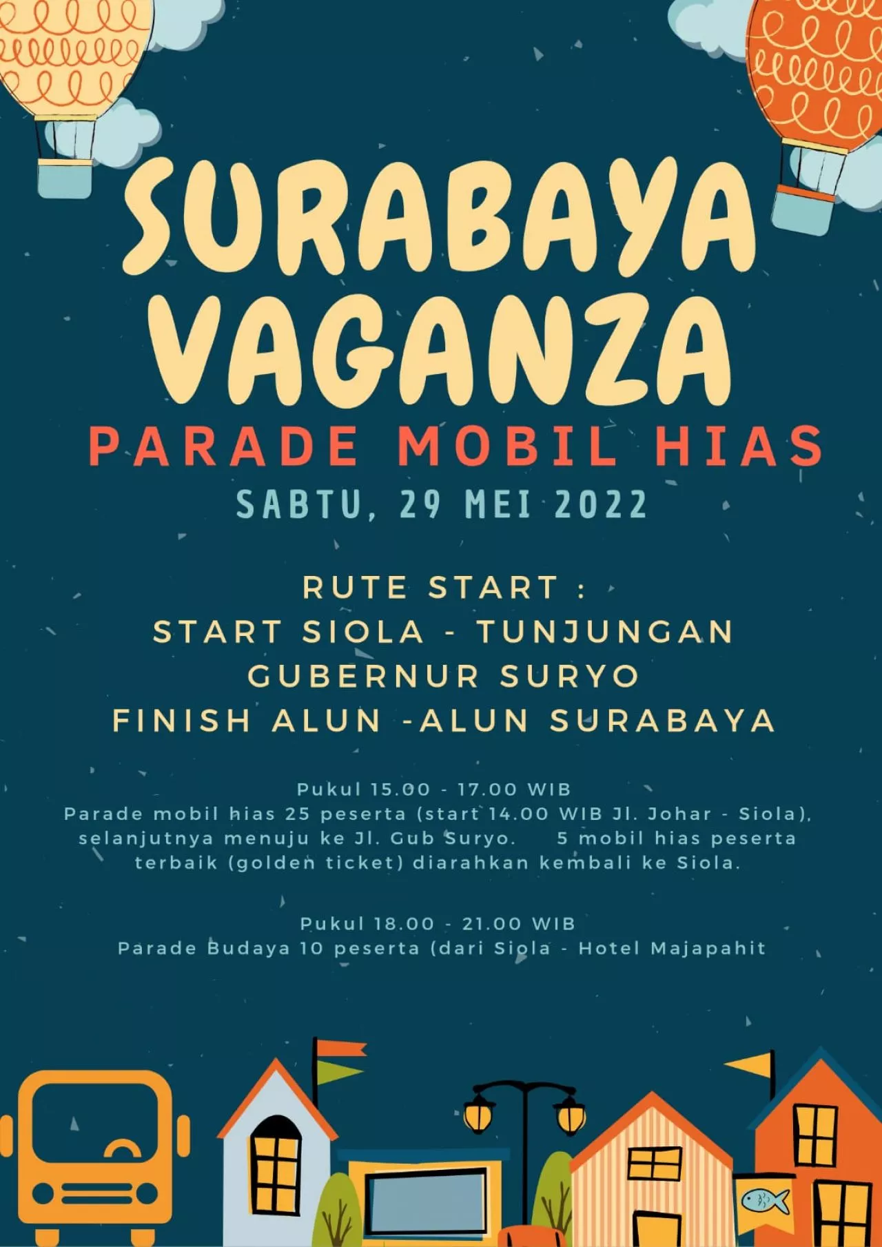 Acara Surabaya Vaganza (Parade Mobil Hias)