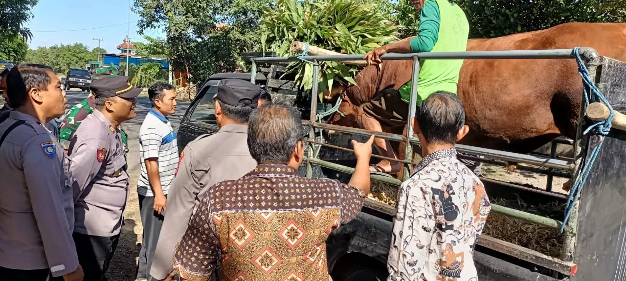 Idul Adha, Polres Nganjuk Maksimalkan Penyekatan Hewan Ternak Guna Cegah PMK