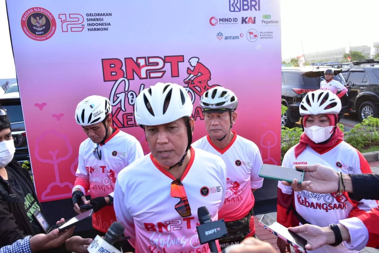 BNPT Ajak Ratusan Masyarakat Ramaikan Gowes Kebangsaan