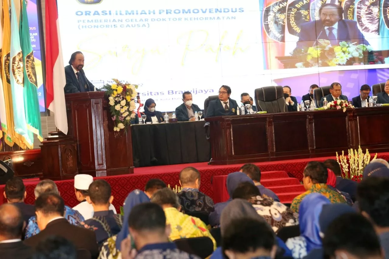 Surya Paloh Singgung soal Politik Identitas Dalam Orasi Ilmiah di UB Malang