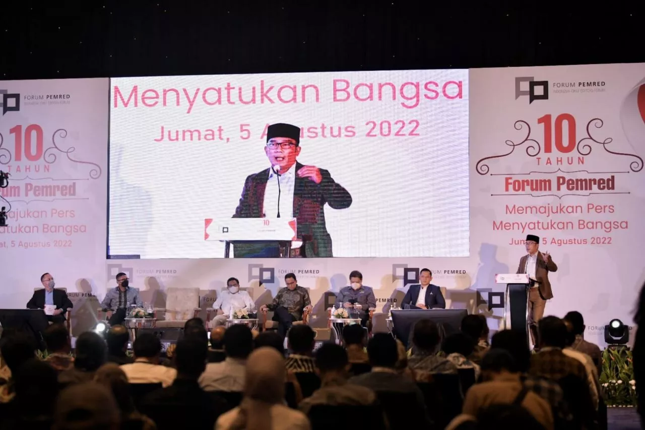 FORUM PEMRED, Ridwan Kamil Dorong Pers Kedepankan Narasi Persatuan, Jangan Beri Ruang Politik Identi