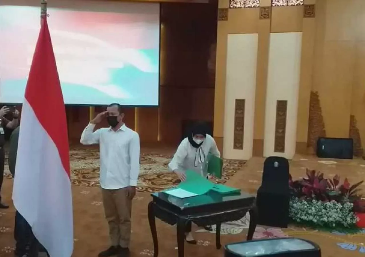15 Mantan Anggota Jamaah Islamiyah (JI) Mengucapkan Ikrar Setia Kepada NKRI