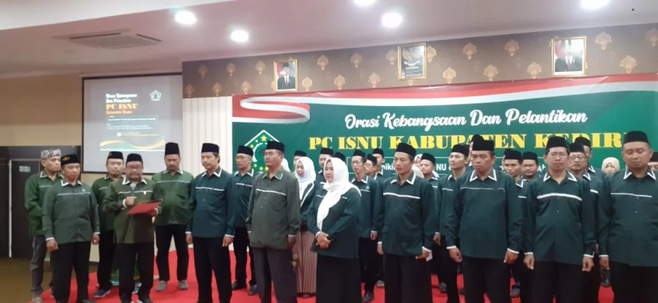 Kukuhkan ISNU Kediri, Mas'ud Said Ajak Matangkan Program Strategis Nahdlatul Ulama di Usia Satu Abad