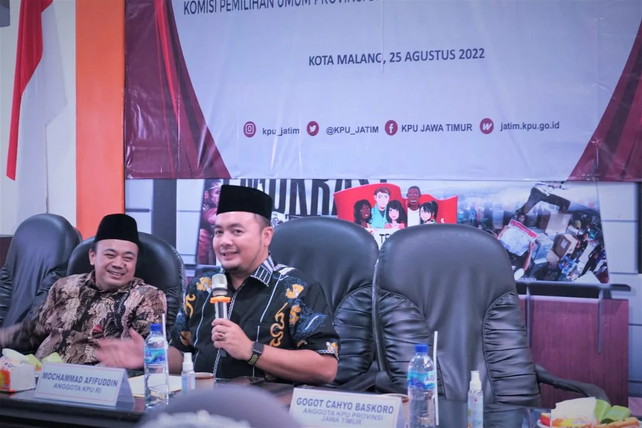 Jelang Akhir Tahapan Verifikasi Anggota Parpol. KPU Jatim Gelar Rakor