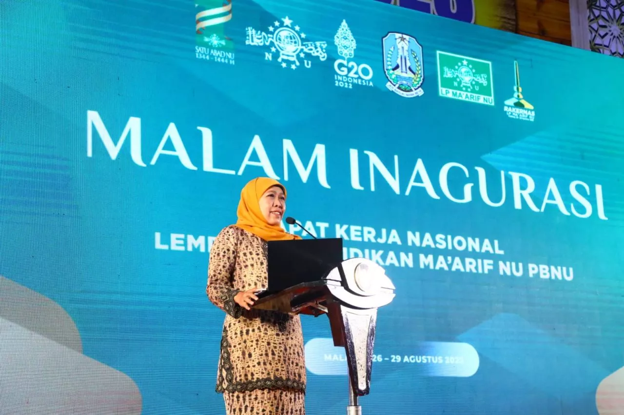 Inagurasi LP Ma'arif NU, Khofifah Dorong Dunia Pendidikan Standar Kualitas Internasional
