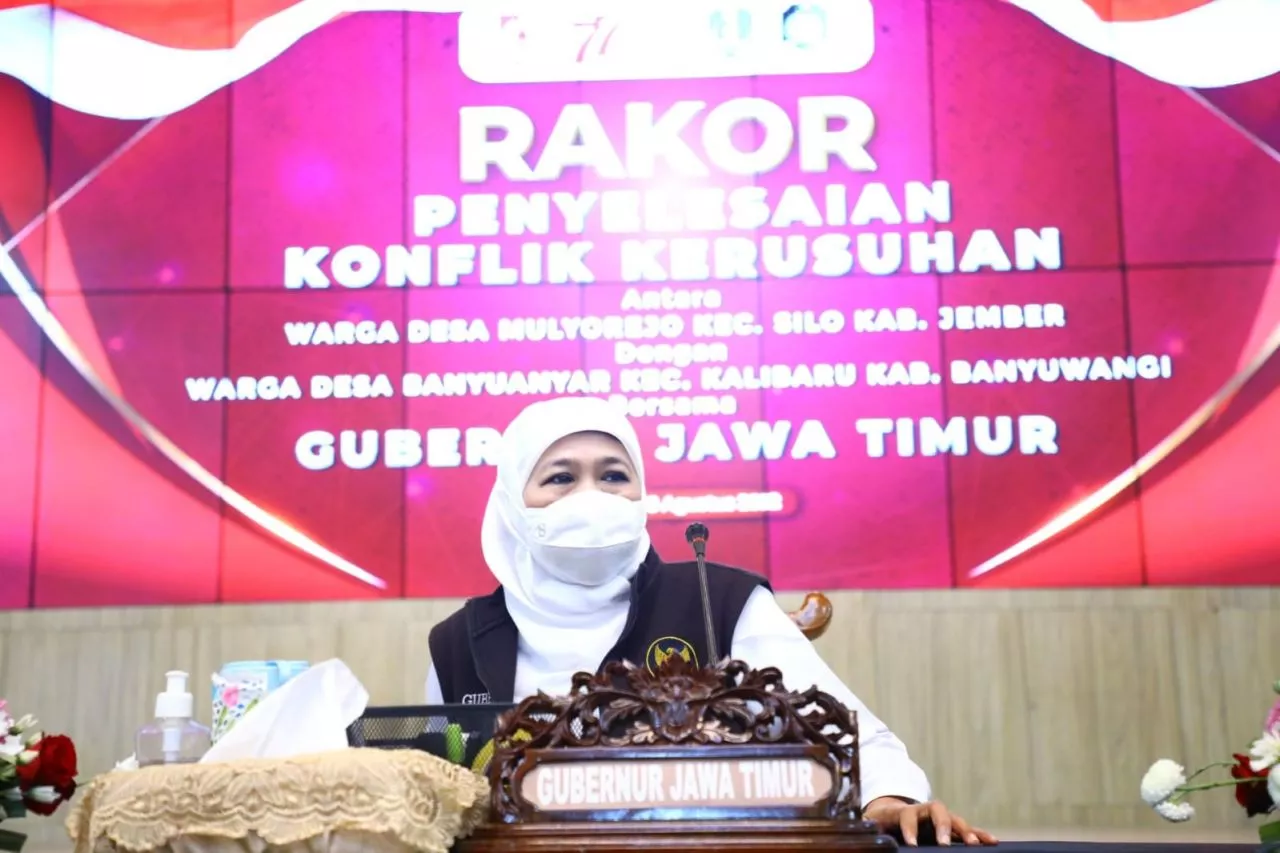 Sigap Selesaikan Konflik Warga Jember-Banyuwangi, Gubernur Khofifah Siapkan Solusi Permanen Strategi