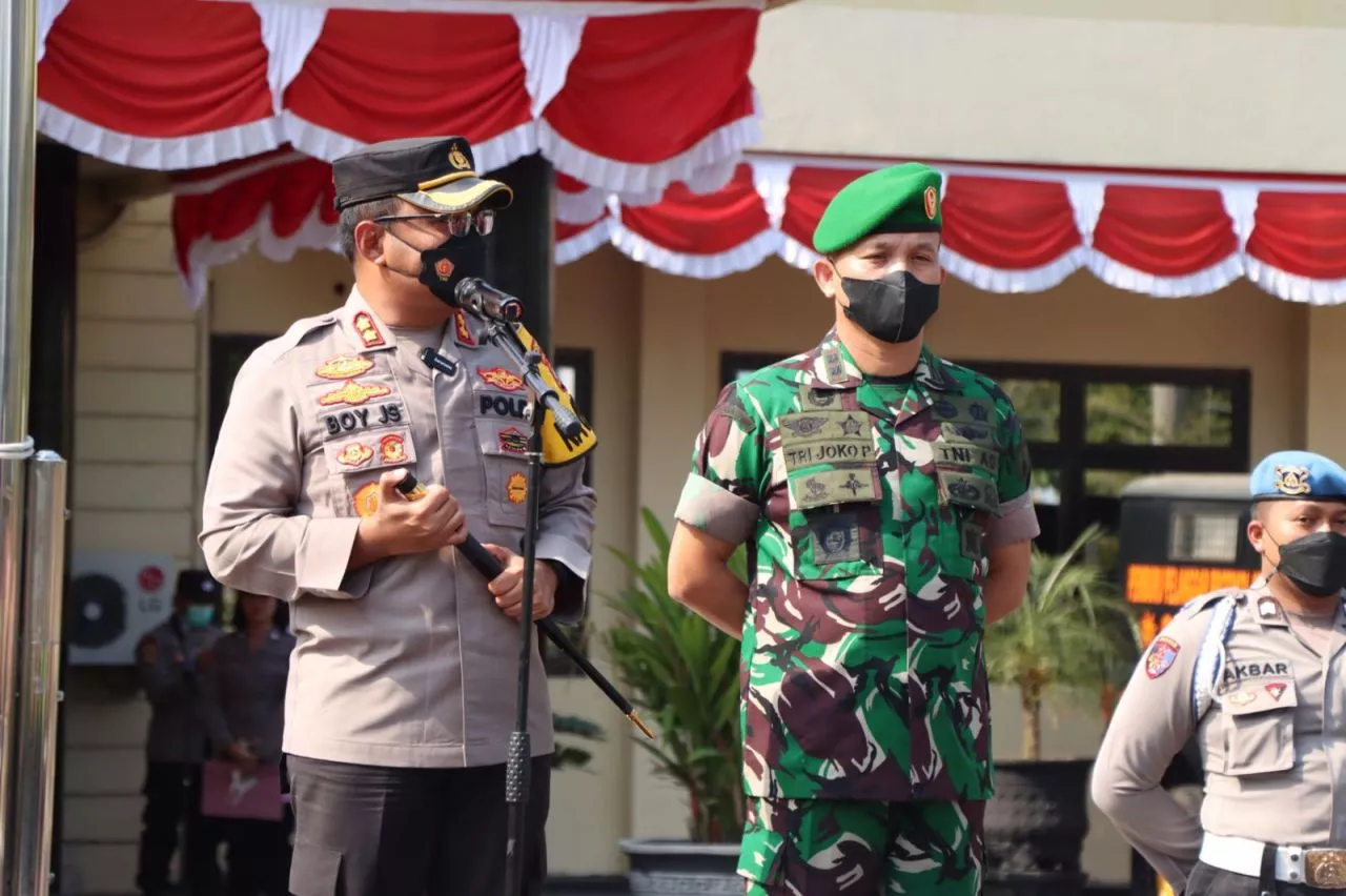 Kapolres Nganjuk Ingatkan Tidak Ada Arak-Arakan Kendaraan Saat Pengesahan Warga PSHT Parluh 17
