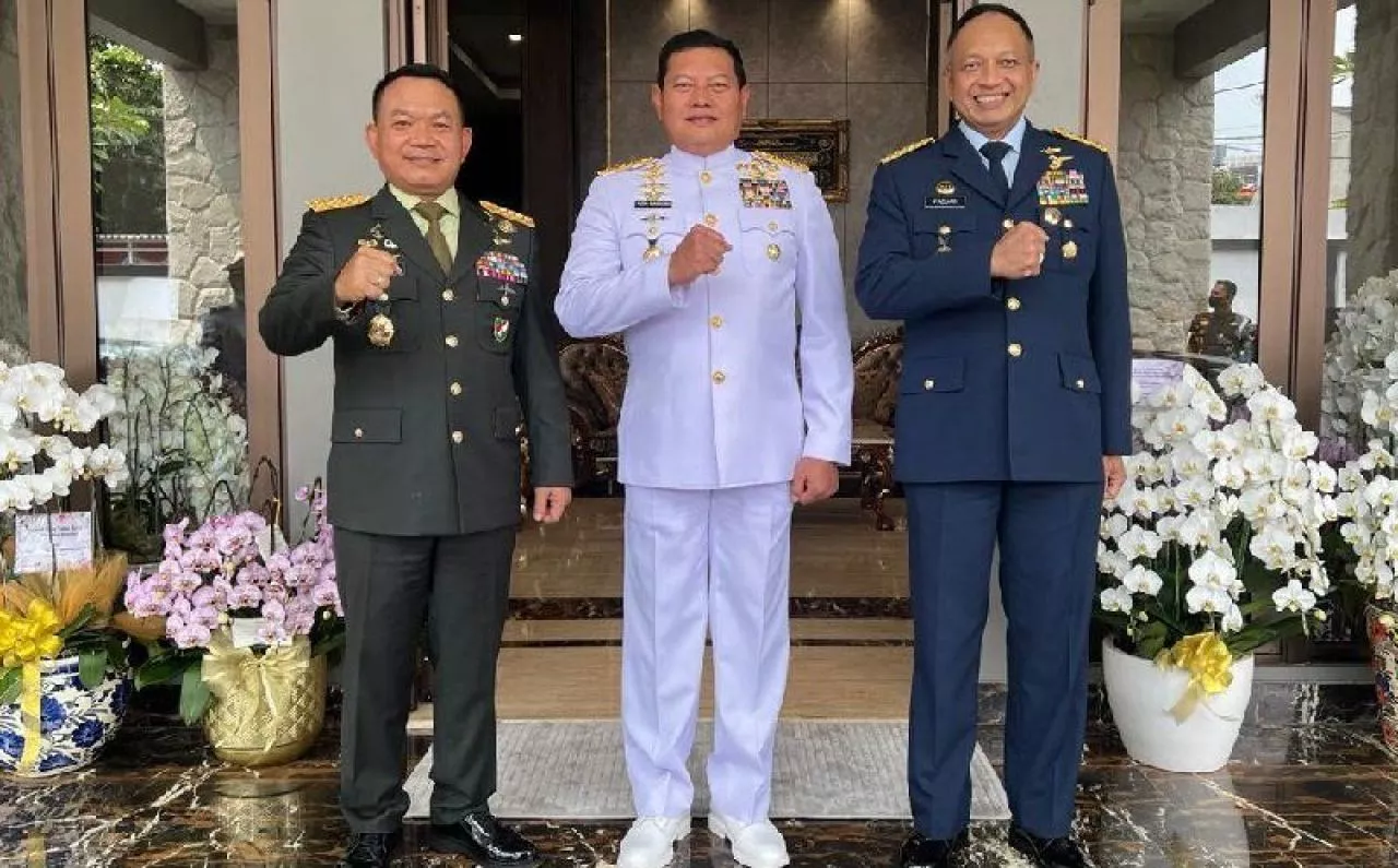 Pimpinan 3 Matra TNI Kumpul di Rumah KSAD usai Pidato Kenegaraan Presiden, Bahas Stabilitas Nasional