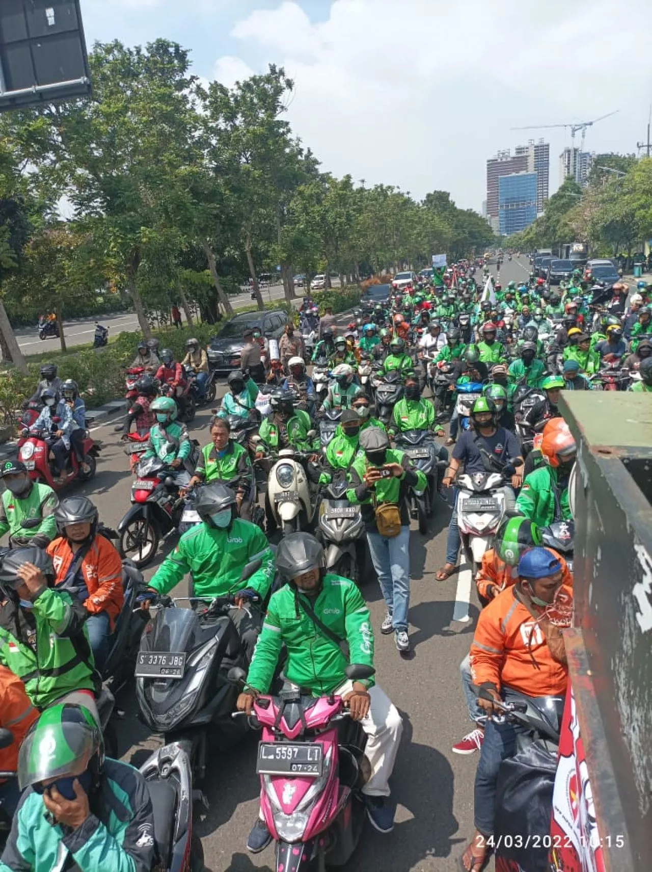 Catat! 24 Agustus, Ribuan Driver Online Gelar Aksi Demo di Surabaya. Ini Rute dan Tuntutannya.