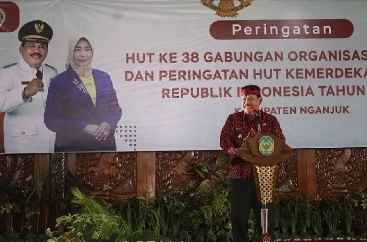 Gabungan Organisasi Wanita Kabupaten Nganjuk Gelar Peringatan HUT Kemerdekaan RI ke 77