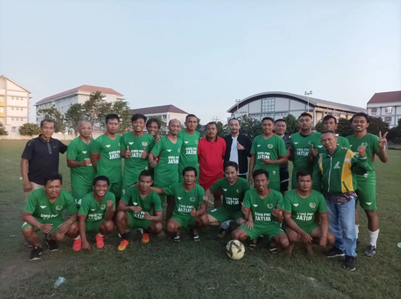 Persiapan Tim Sepakbola SIWO PWI Jatim Kian Intens Jelang Porwanas 2022