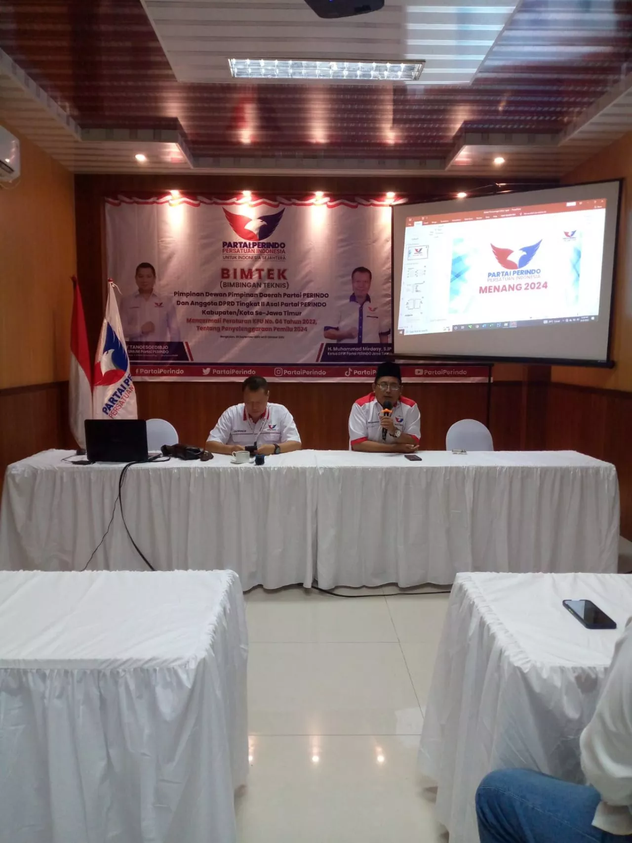 Persiapan Verifikasi Faktual Partai Perindo Jatim Gelar Bimtek