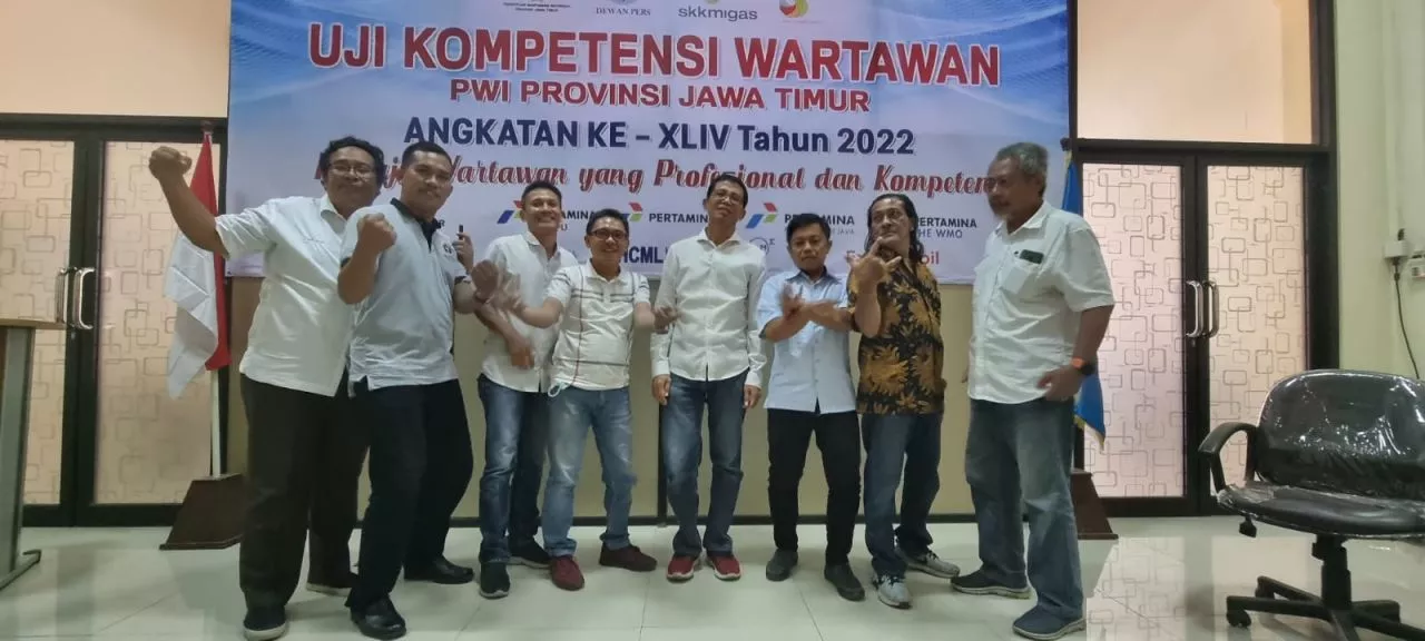 SKK Migas Jabanusa Support PWI Jatim Gelar Uji Kompetensi Wartawan Angkatan Ke-44