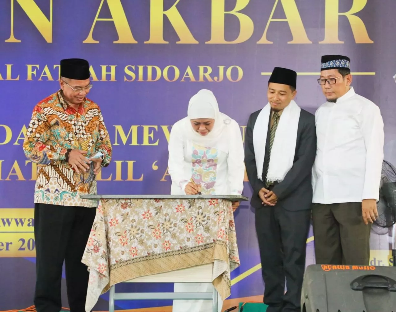 Gubernur Khofifah Resmikan Asrama Putra Ponpes Al Fattah Sidoarjo