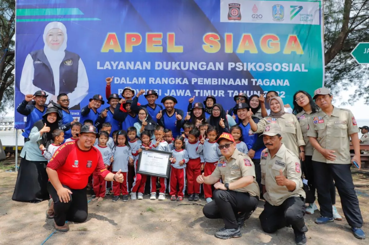 400 Taruna Siaga Bencana (Tagana) Jatim Siap siaga Dalam Menanggulangi Bencana Alam