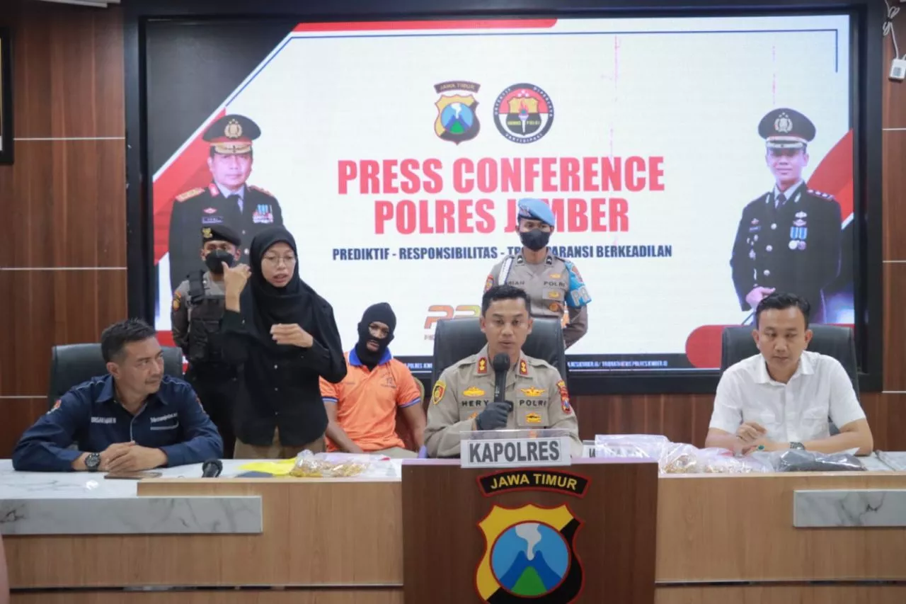 Polres Jember Berhasil Amankan Terduga Pelaku Perampokan Emas 2 kg