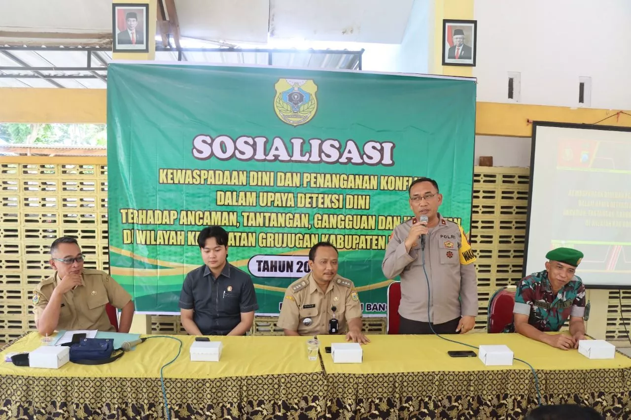 Polres Bondowoso Sosialisasikan Wawasan Kebangsaan kepada Perangkat Desa