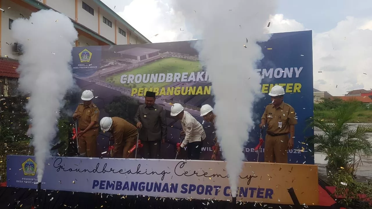 Pemerintah Desa Yosowilangun  Gresik Tarik Investor Bangun Sport Center Buyos senilai Rp7 miliar