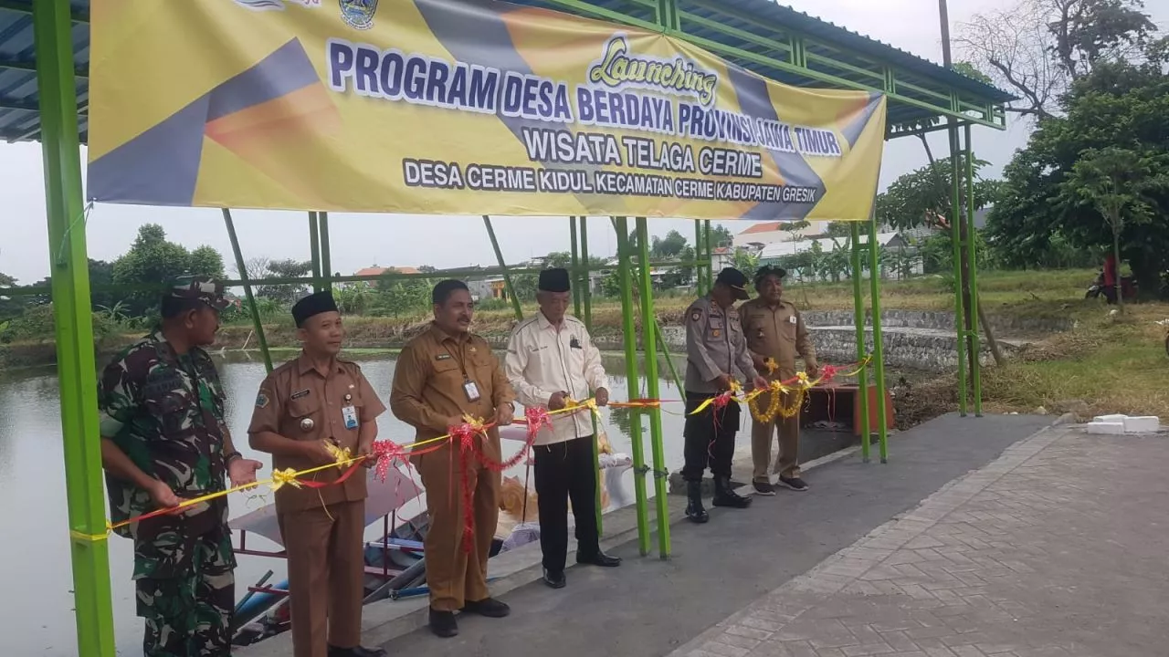 DPMD Gresik Launching Dua KED Berbasis Wisata Telaga di Desa Domas dan Desa Cerme Kidul