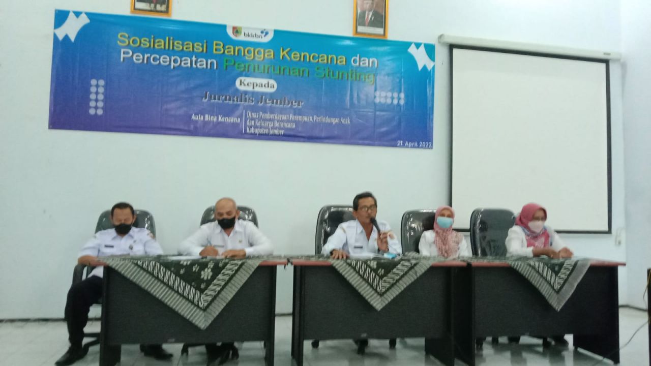 DP3AKB Jember Gandeng Media, Sosialisasikan Bangga Kencana