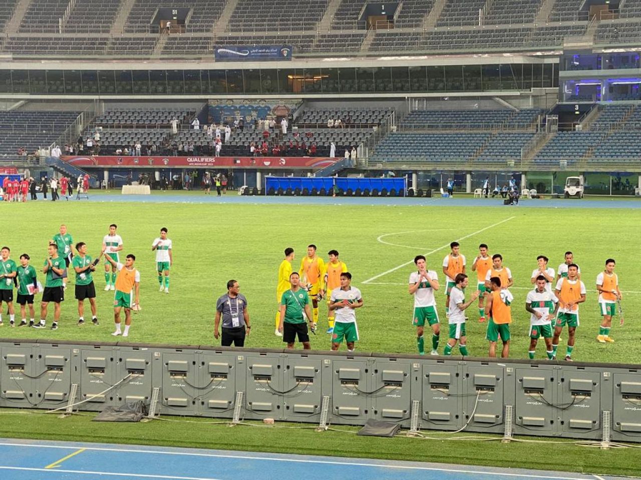 Timnas Indonesia bermain bagus namun belum berhasil memenangkan pertandingan melawan Yordania