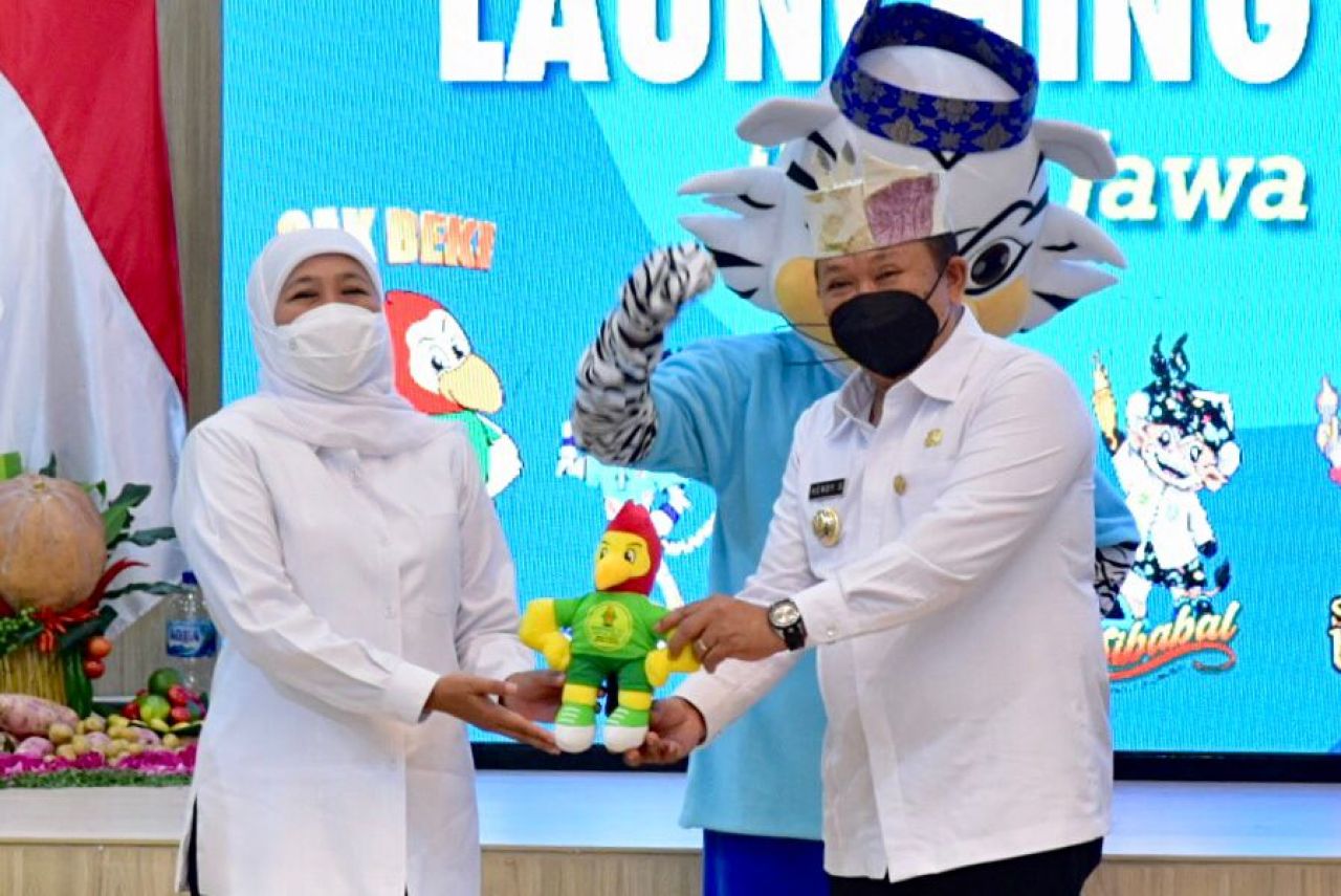 Luncurkan Maskot, Khofifah: Momen Kebangkitan Prestasi Olahraga dan Ekonomi