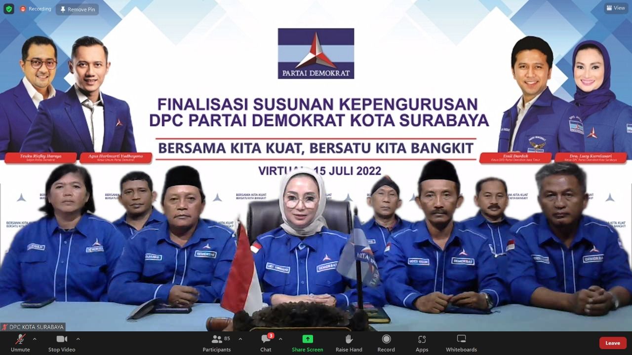 Lucy Kurniasari Pimpin DPC Demokrat Surabaya Periode 2022 - 2027