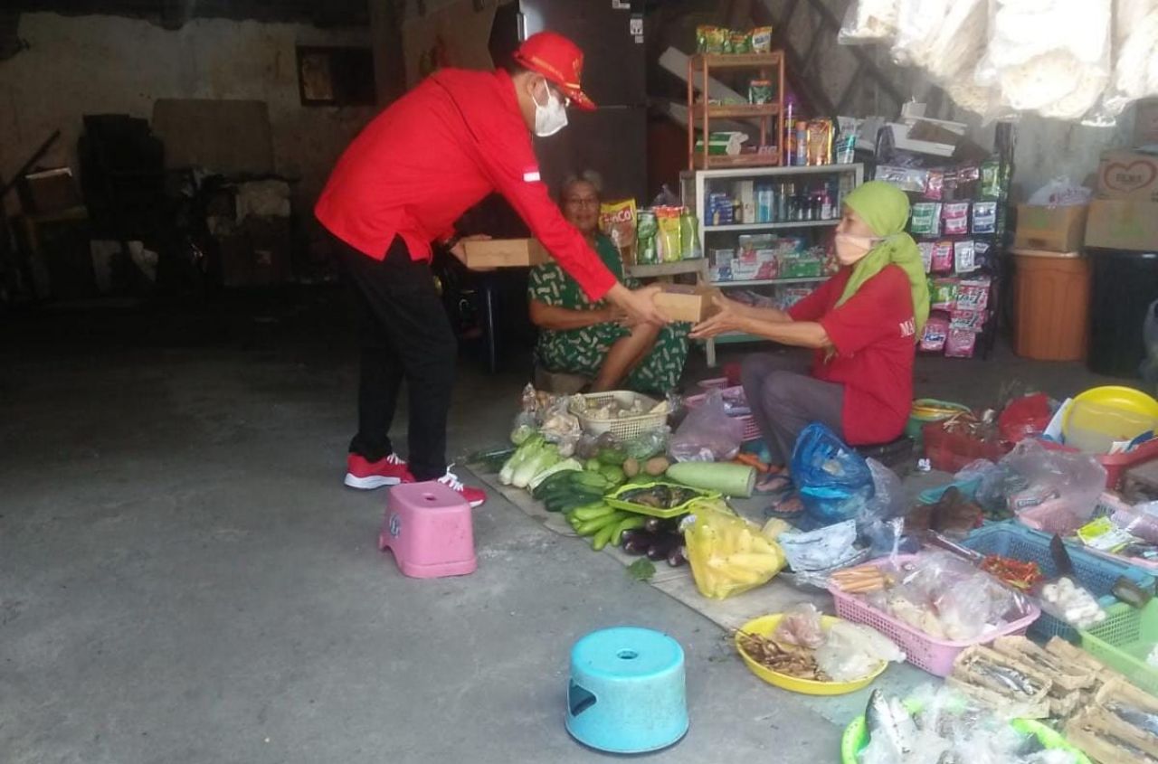 Moment Riswanto saat Menyapa Emak-emak Surabaya: Ini Sudah Kewajiban