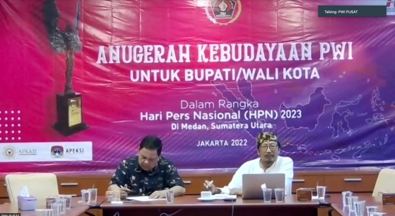 Anugerah Kebudayaan PWI Pusat 2023, PLT Bupati/Walikota Tidak Bisa ikut