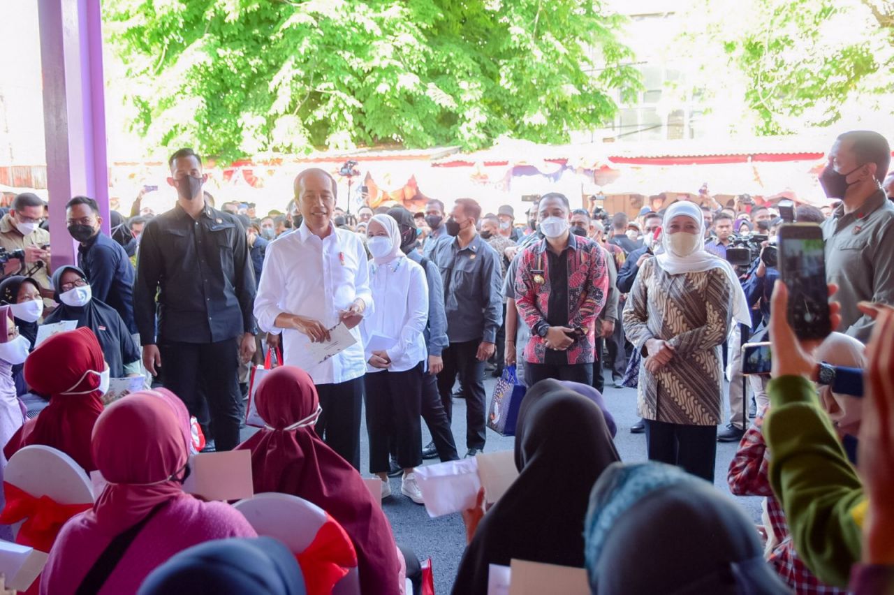 Gubernur Khofifah mendampingi kunjungan kerja Presiden Joko Widodo bersama Ibu Negara Iriana Joko Widodo di Jawa Timur pada Minggu (21/8) hingga hari ini Senin, 22 Agustus 2022