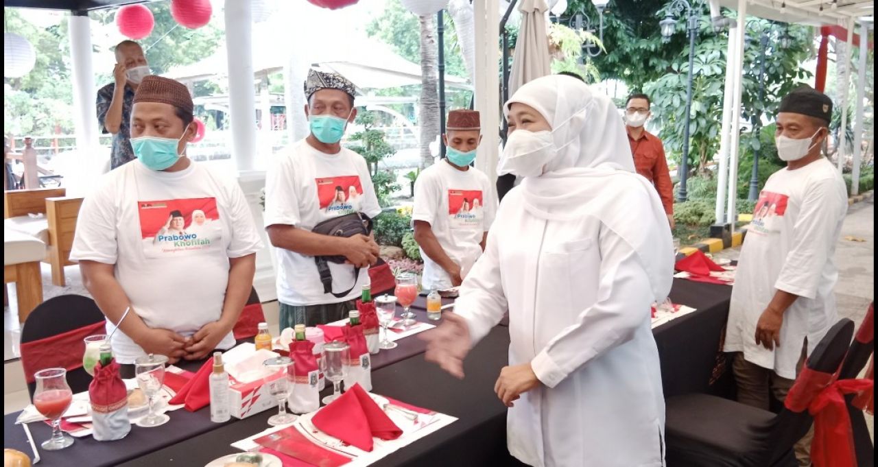 Kopi Sadur Sampaikan Dukungan Prabowo-Khofifah