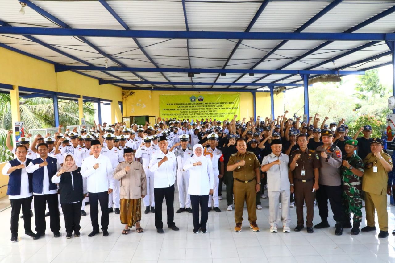 Gubernur Khofifah Apresiasi SMK Perikanan Kelautan Puger bentuk Karakter Pelajar Pancasila