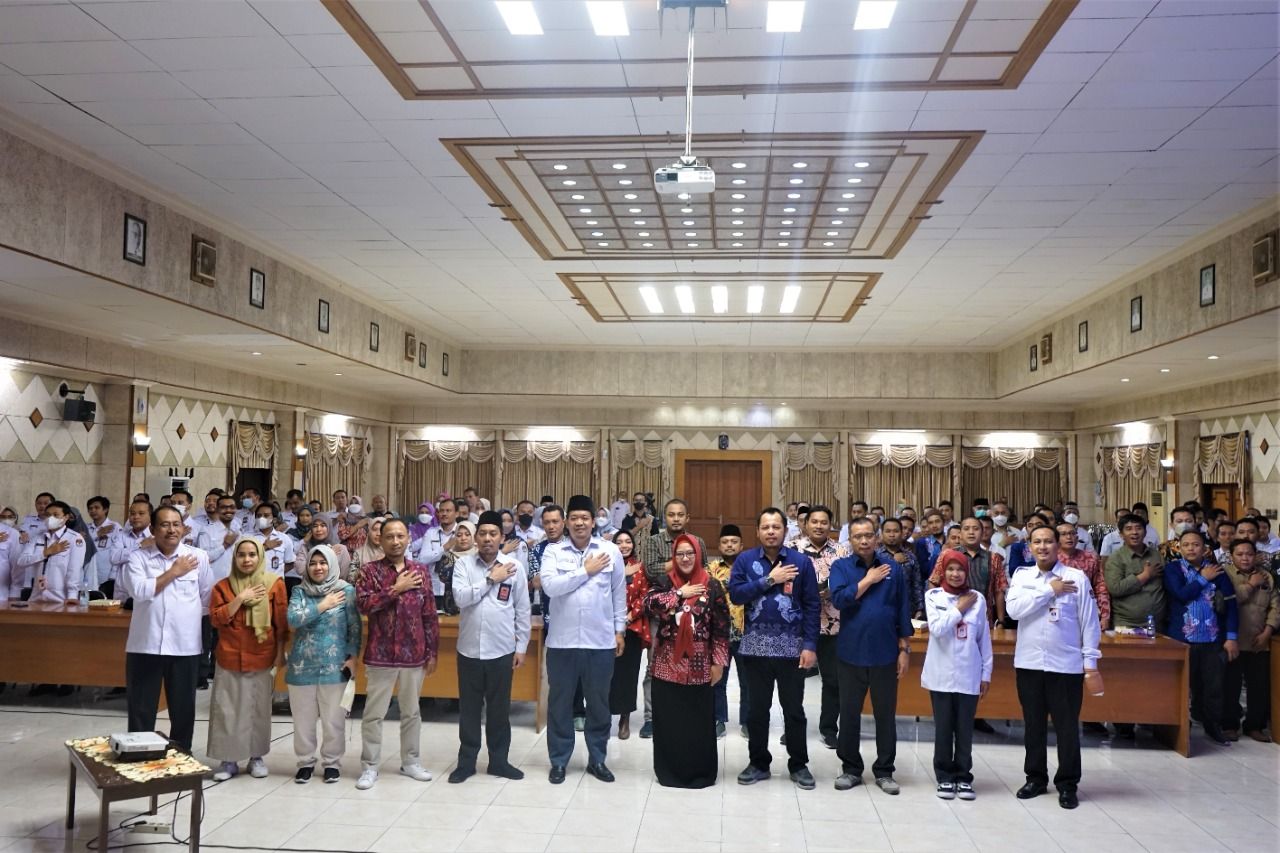 KPU Jatim melaksanakan Bimtek Keterbukaan Informasi Publik dalam Penyelenggaraan Tahapan Pemilu Tahun 2024 di lingkungan KPU Jatim dan Kabupaten/Kota se-Jawa Timur, Kamis, (22/9/2022).