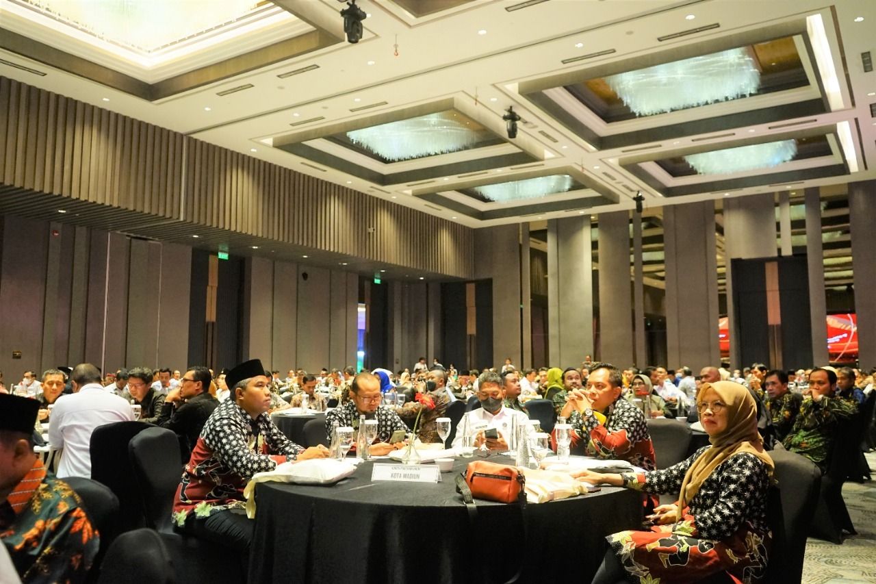 Peserta Rapat Pimpinan (Rapim) KPU se Jawa Timur pada Senin, 3 Oktober 2022. Bertempat di Hotel Double Tree Surabaya