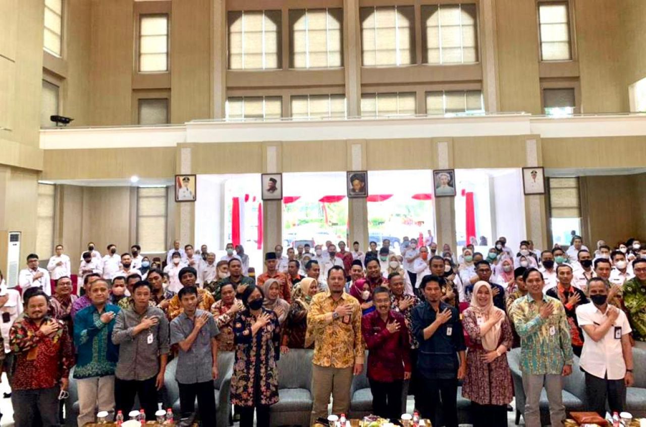 Peserta Pelatihan dan Uji Coba SIAKBA KPU Provinsi dan KPU Kabupaten/Kota se Jawa Timur pada Kamis, 6 Oktober 2022 di Kota Batu.