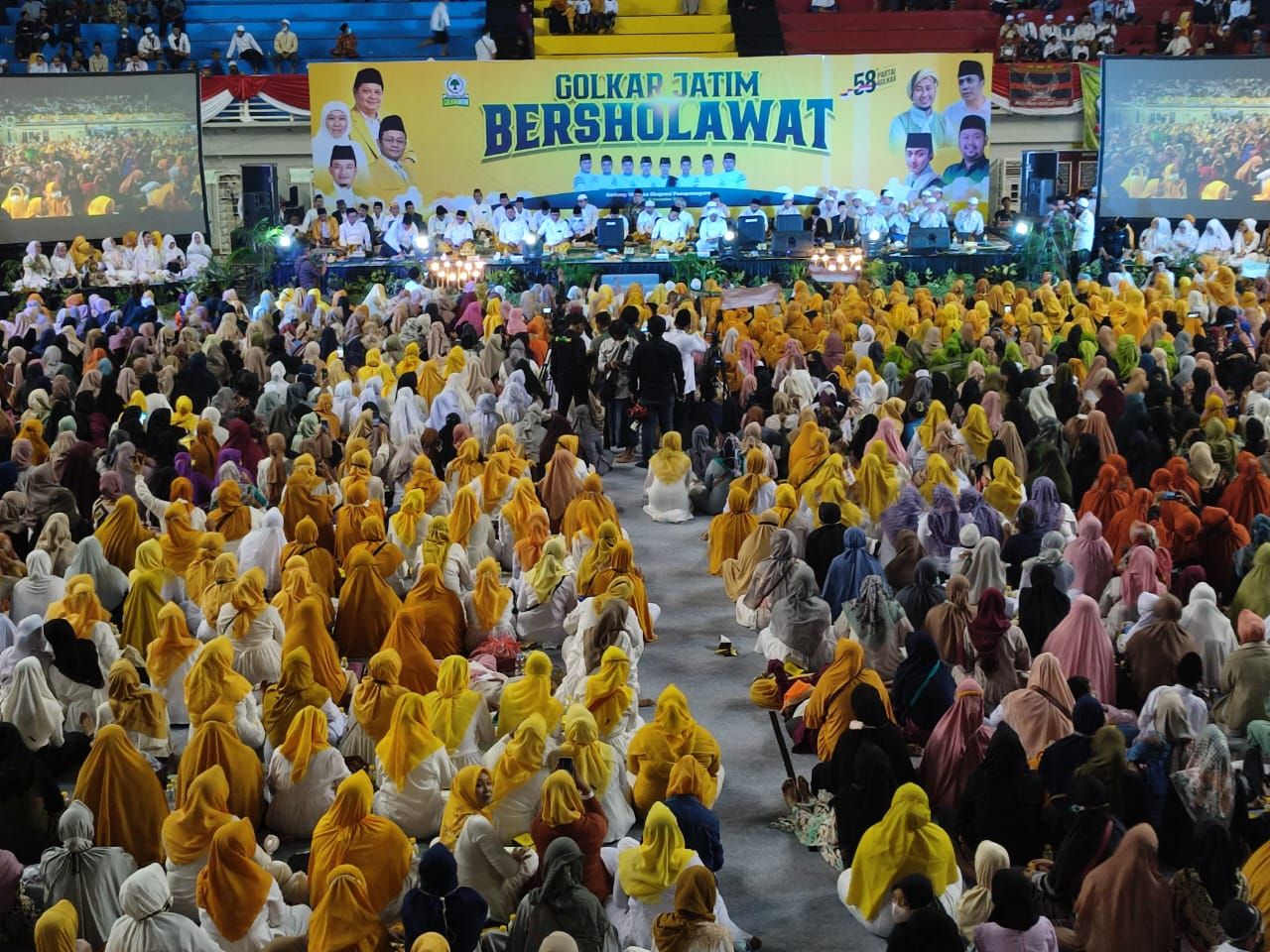 Puncak HUT-58  Golkar Jatim, Gubernur  Khofifah: Ada tahu di dalam bakul, I love You Full