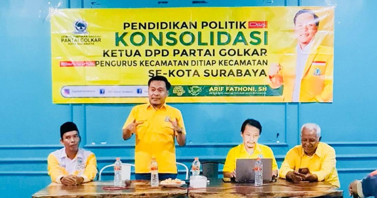 Fathoni Minta Kader Golkar Surabaya Terus Bekerja Layani Masyarakat
