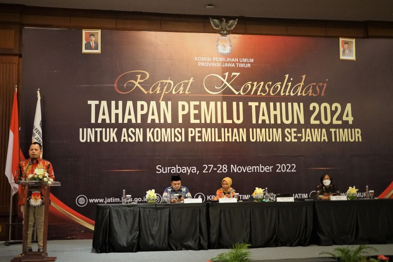 KPU Jatim Bekali Pedoman Kode Etik Dan Perilaku Bagi ASN Sekretariat Penyelenggara Pemilu