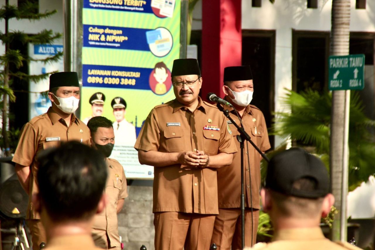 Walikota Pasuruan Mengajak ASN Bersama-sama Meningkatkan Kinerja Yang Lebih Kreatif