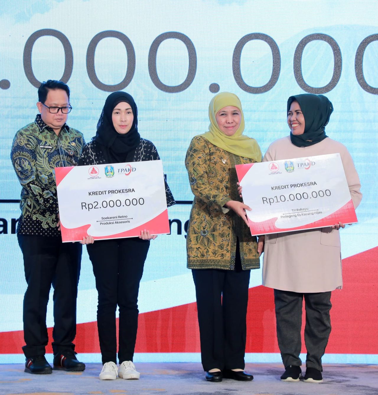 Pengusaha Ultra Mikro Prokesra Dapat Kredit Berbunga Rendah Dari Pemprov Jatim Melalui Bank UMKM