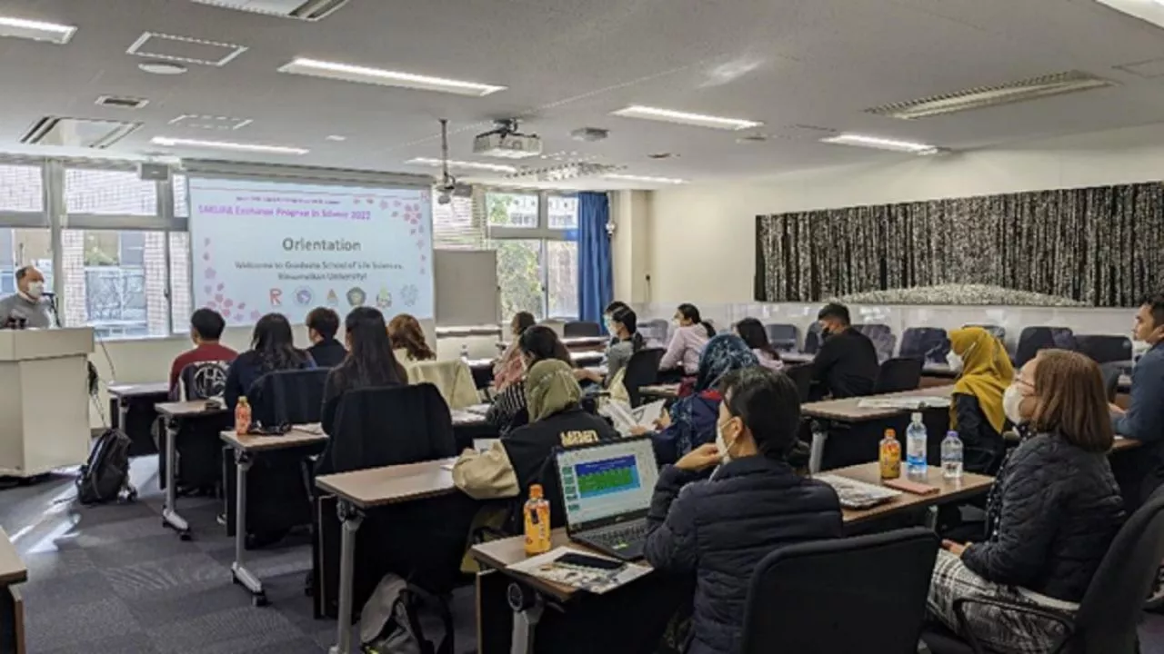Mahasiswa UB Ikuti Sakura Program Exchange in Science Dengan Ritsumeikan University Jepang
