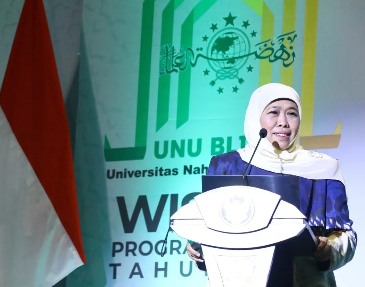 Wisuda Sarjana Universitas NU Blitar, Gubernur Khofifah Tekankan Kompetensi Complex Problem Solving