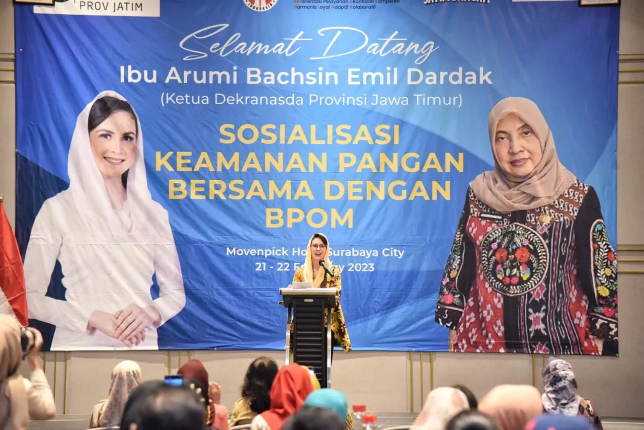 Ketua Dekranasda Jatim Arumi Bachsin Ajak Produsen dan Konsumen Wujudkan Keamanan Pangan