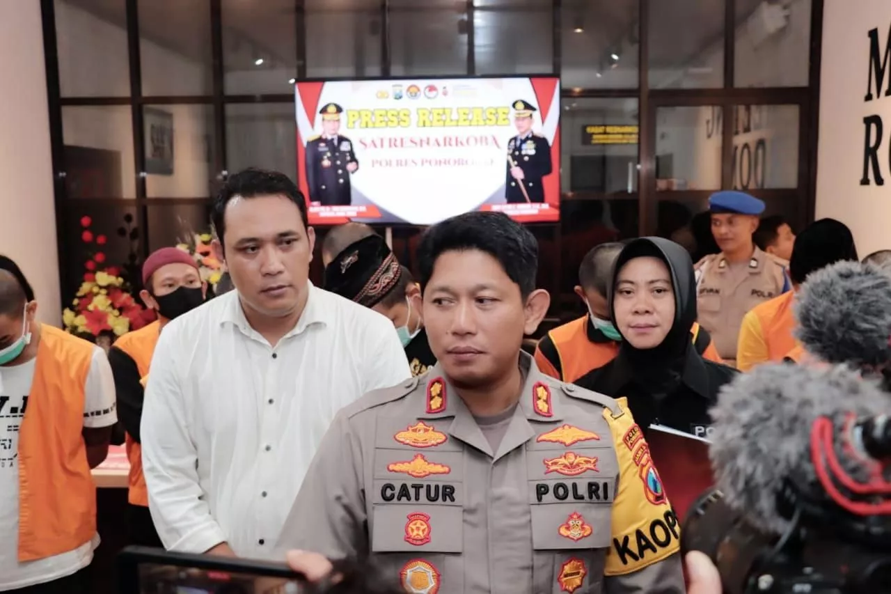 Polres Ponorogo Berhasil Ungkap 8 Kasus Narkoba, 11 Orang Ditetapkan Sebagai Tersangka