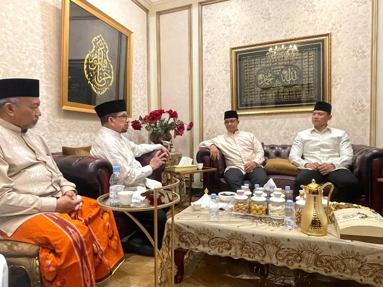 Silaturahmi Lebaran Bersama Anies dan Habib Salim Segaf, AHY: Terima Kasih Sambutan Hangatnya